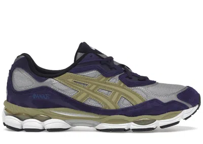 Pre-owned Asics Men's  Gelnyc Awake Ny Sneakers In Purple/gold