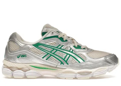 Pre-owned Asics Men's  Gelnyc Cream Kale Sneakers In Birch/pure Silver