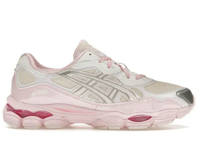 Pre-owned Asics Men's  Gelnyc Kicki Yang Zhang Pink Sneakers In Cream/pure Silver In Multi