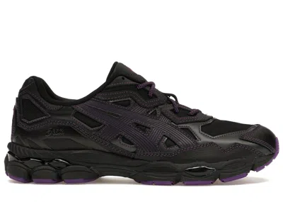 Pre-owned Asics Men's  Gelnyc Needles Purple Sneakers In Black