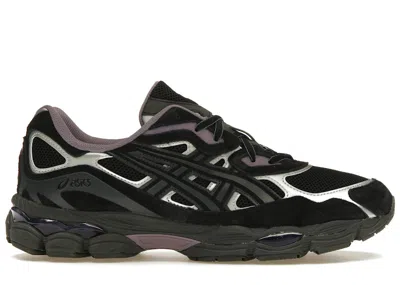 Pre-owned Asics Men's  Gelnyc Purple Sneakers In Black/graphite Grey