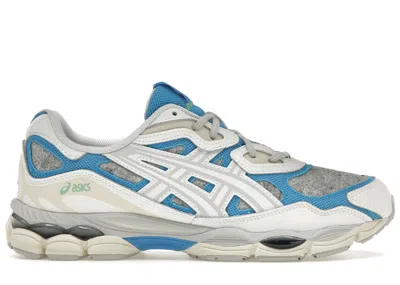 Pre-owned Asics Men's  Gelnyc Shigen 2.0 Sneakers In White/dolphin Blue