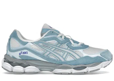 Pre-owned Asics Men's  Gelnyc Sneakers In Cream/arctic Sky Blue
