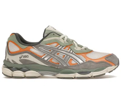 Pre-owned Asics Men's  Gelnyc Sneakers In Cream/clay Grey In Multi
