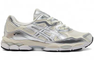 Pre-owned Asics Men's  Gelnyc Sneakers In Cream/pure Silver In Multi