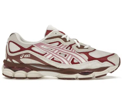 Pre-owned Asics Men's  Gelnyc Sneakers In Cream/sweet Pink In Multi