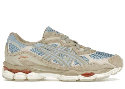 Pre-owned Asics Men's  Gelnyc Sneakers In Harbor Blue/wood Crepe