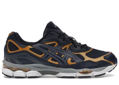 Pre-owned Asics Men's  Gelnyc Sneakers In Midnight/carrier Grey