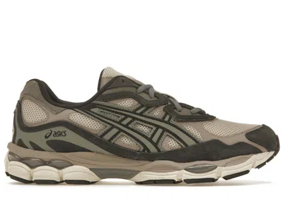Pre-owned Asics Men's  Gelnyc Sneakers In Oatmeal/obsidian Grey