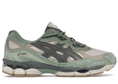 Pre-owned Asics Men's  Gelnyc Truffle Sneakers In Feather Grey/truffle​ In Multi