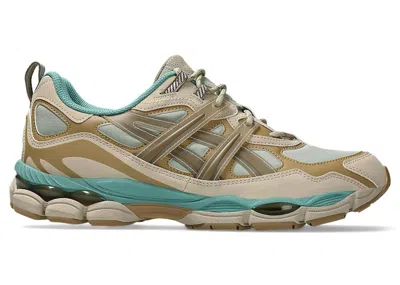 Pre-owned Asics Men's  Gelnyc Utility Sneakers In Olive Grey/pepper In Gray