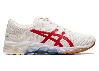 Pre-owned Asics Men's  Gelquantam 360 5 Retro Tokyo Sneakers In Cream/classic Red In Multi