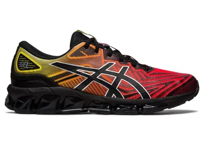Pre-owned Asics Men's  Gelquantum 360 Vii Asayake Pack Sneakers In Black/cherry Tomato