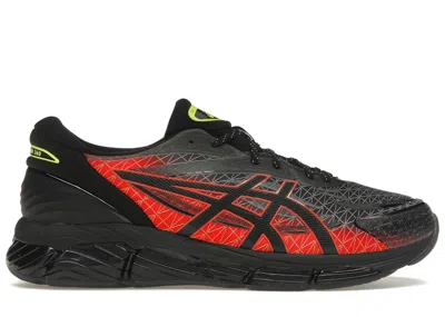 Pre-owned Asics Men's  Gelquantum 360 Viii City Of Lights Sneakers In Black/fiery Red In Multi