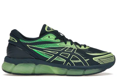 Pre-owned Asics Men's  Gelquantum 360 Viii Sneakers In Night Sky Blue/illuminate Green