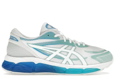 Pre-owned Asics Men's  Gelquantum 360 Viii Sneakers In White/azul Blue In Multi