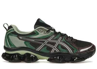 Pre-owned Asics Men's  Gelquantum Kinetic Shamrock Sneakers In Dark Sepia/shamrock Green In Multi