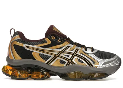 Pre-owned Asics Men's  Gelquantum Kinetic Sneakers In Carbon/pure Gold In Multi