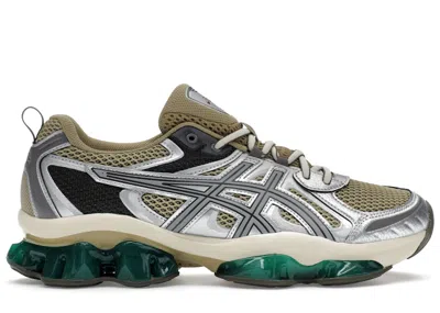 Pre-owned Asics Men's  Gelquantum Kinetic Sneakers In Khaki Beige/pure Silver