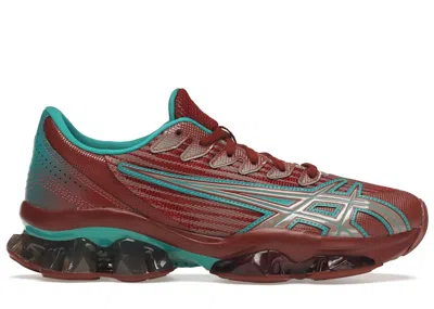 Pre-owned Asics Men's  Gelquantum Levitrack Kiko Kostadinov Sneakers In Maroon/teal In Multi