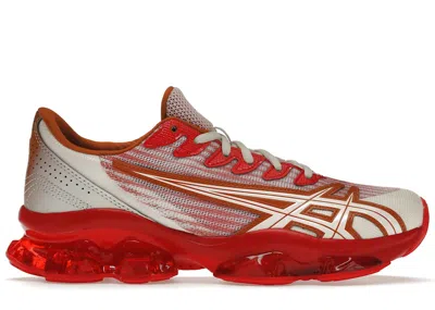 Pre-owned Asics Men's  Gelquantum Levitrack Kiko Kostadinov Sneakers In White/red