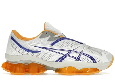 Pre-owned Asics Men's  Gelquantum Zientzia Kiko Kostadinov Knicks Sneakers In White/blue