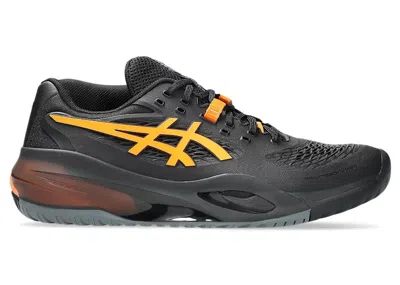 Pre-owned Asics Men's  Gelresolution X Sneakers In Black/shocking Orange In Multi
