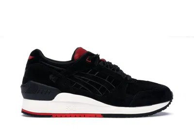 Pre-owned Asics Men's  Gelrespector Concepts Widow Sneakers In Black/red/white