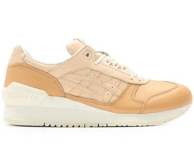 Pre-owned Asics Men's  Gelrespector Veg Sneakers In Tan/white In Multi