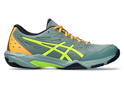 Pre-owned Asics Men's  Gelrocket 11 Sneakers In Celadon/safety Yellow In Multi