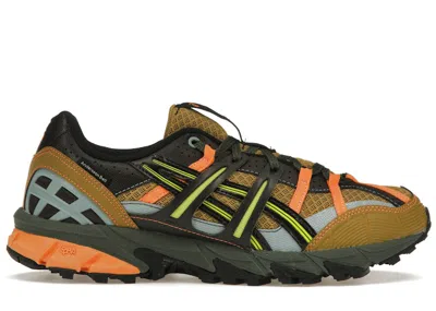 Pre-owned Asics Men's  Gelsonoma 1550 Andersson Bell Sneakers In Olive Oil/dark Brown