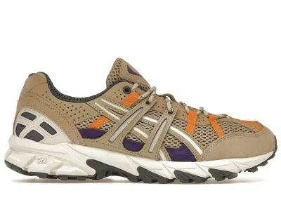 Pre-owned Asics Men's  Gelsonoma 1550 Sneakers In Cream/yellow/purple