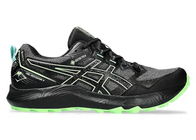 Pre-owned Asics Men's  Gelsonoma 7 Gtx Sneakers In Black/illuminate Green