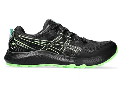 Pre-owned Asics Men's  Gelsonoma 7 Sneakers In Black/illuminate Green