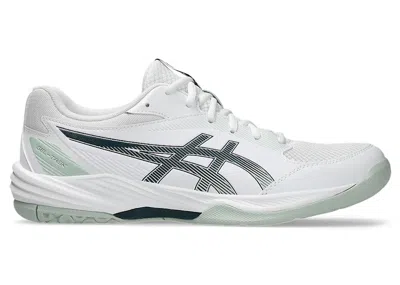 Pre-owned Asics Men's  Geltask 4 Sneakers In White/tranquil Teal In Multi