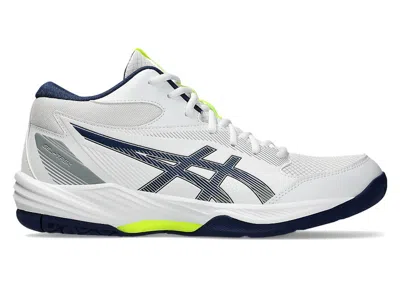 Pre-owned Asics Men's  Geltask Mt 4 Sneakers In White/blue Expanse