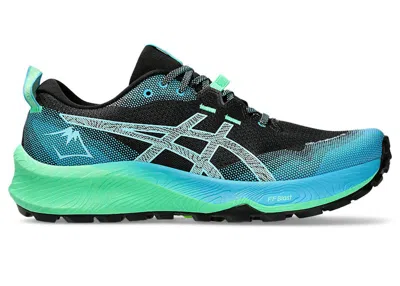 Pre-owned Asics Men's  Geltrabuco 12 Sneakers In Black/bright Cyan In Multi