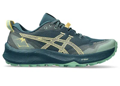 Pre-owned Asics Men's  Geltrabuco 12 Sneakers In Magnetic Blue/faded Yellow In Multi