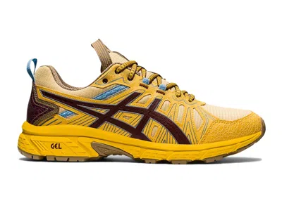 Pre-owned Asics Men's  Gelventure 7 Sneakers In Yellow/maroon/brown In Multi