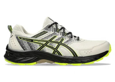 Pre-owned Asics Men's  Gelventure 9 Sneakers In Oatmeal/safety Yellow