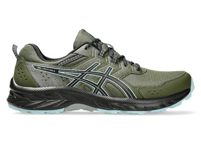 Pre-owned Asics Men's  Gelventure 9 Sneakers In Smog Green/smoke Blue In Multi