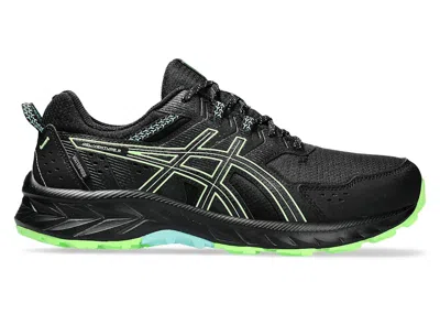 Pre-owned Asics Men's  Gelventure 9 Waterproof Sneakers In Black/illuminate Green In Multi