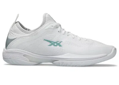 Pre-owned Asics Men's  Glide Nova Ff 3 Sneakers In White/teal Tint In Multi