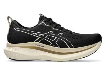 Pre-owned Asics Men's  Glideride Max Sneakers In Black/oatmeal