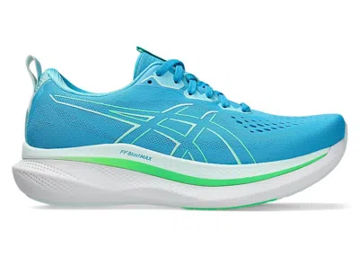 Pre-owned Asics Men's  Glideride Max Sneakers In Digital Aqua/new Leaf In Multi