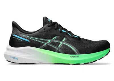 Pre-owned Asics Men's  Gt1000 13 Sneakers In Black/digital Aqua