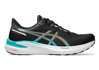 Pre-owned Asics Men's  Gt1000 13 Sneakers In Black/wave Teal In Multi