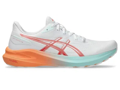 Pre-owned Asics Men's  Gt1000 13 Sneakers In White/coral Reef