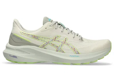 Pre-owned Asics Men's  Gt1000 13 Tr Sneakers In Nature Bathing/lime Green