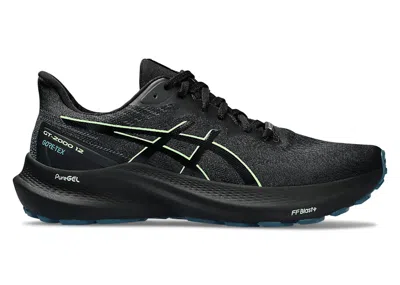 Pre-owned Asics Men's  Gt2000 12 Gtx Sneakers In Black/illuminate Green